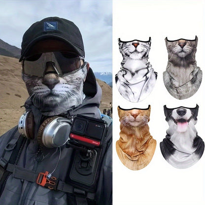 3D Cat Design Sun Shield QuickDry Helmet Liner for Cycling